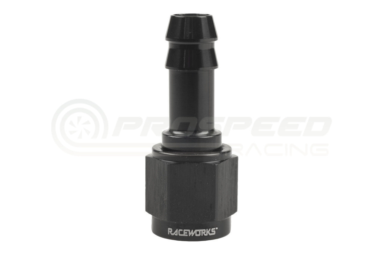 Raceworks AN-10 Female to Hose Barb Fitting Straight