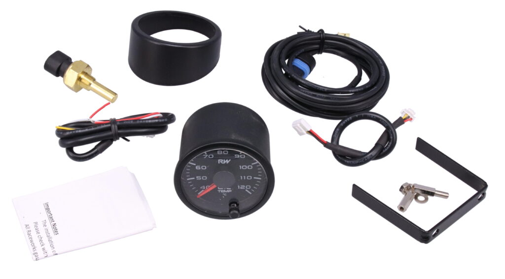 Raceworks 52mm Electronic Oil Temperature Gauge