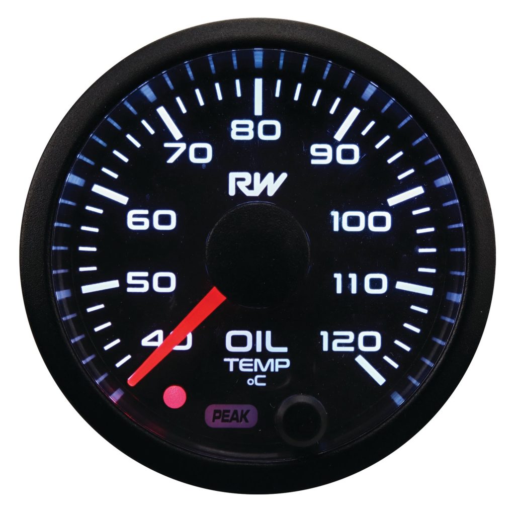 Raceworks 52mm Electronic Oil Temperature Gauge